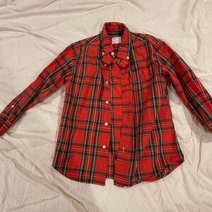 Crewcuts Red Plaid Kids Button Down Shirt